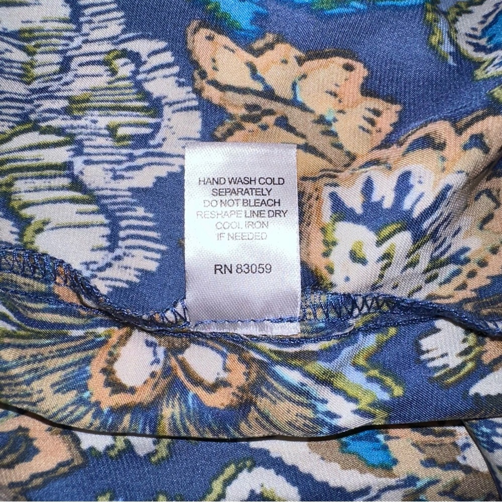 Anthropologie Drew Midi Wrap Dress Sz L Floral Collared Bohemian Resort Office - Picture 8 of 15